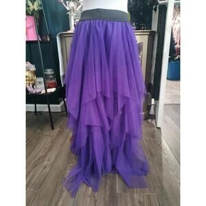 Purple tiered tulle fairy skirt